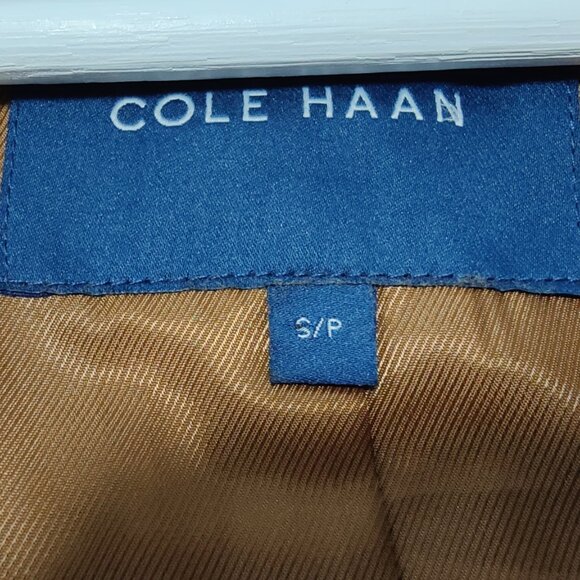 Cole Haan Men's Cashmere Blend Classic Wool Coat With Shirt Collar - Picture 5 of 8